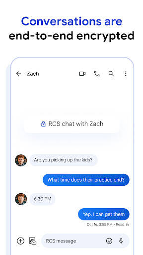Screenshot From Our Messages by Google Review