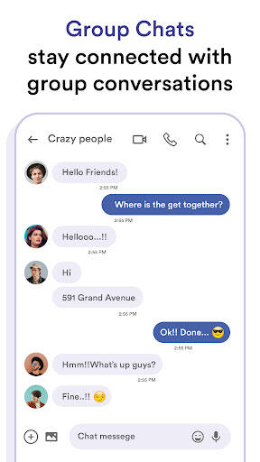 Screenshot From Our Messages: Phone SMS Text App Review