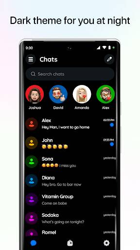 Screenshot From Our Messenger Color - SMS Review