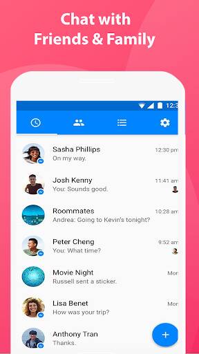 Screenshot From Our Messenger Text and Video Call Review