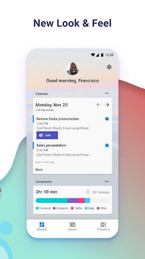 Screenshot From Our Microsoft Launcher Review