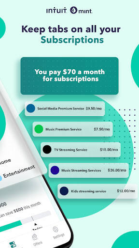 Screenshot From Our Mint: Budget & Track Bills Review
