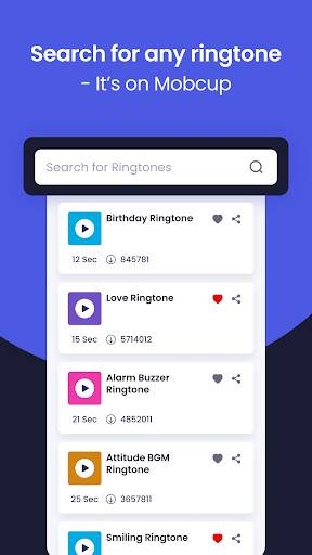 Screenshot From Our MobCup Ringtones & Wallpapers Review