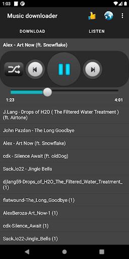 Screenshot From Our Music downloader Review