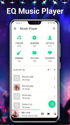Screenshot From Our Music Player - MP3 Player & EQ Review