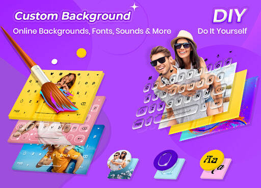 Screenshot From Our My Photo Keyboard themes, Font Review