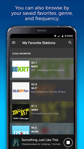 Screenshot From Our NextRadio Free Live FM Radio Review