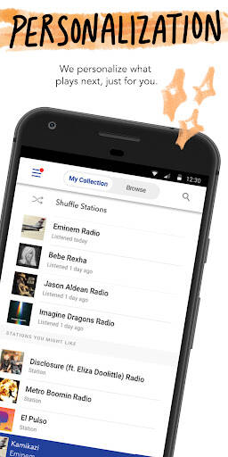 Screenshot From Our Pandora - Music & Podcasts Review