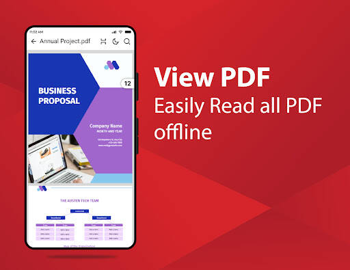 Screenshot From Our PDF Reader App - PDF Viewer Review