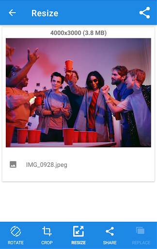 Screenshot From Our Photo & Picture Resizer Review