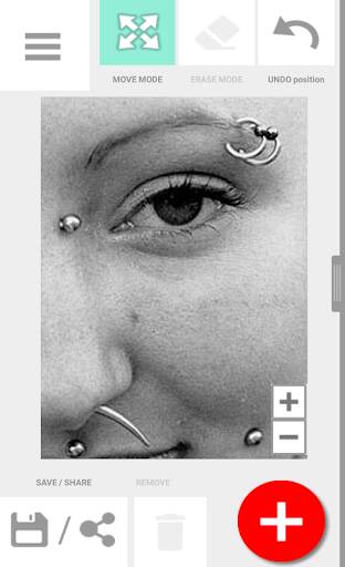 Screenshot From Our Piercing Photo Editor Review