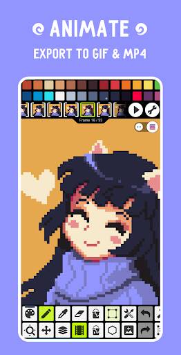 Screenshot From Our Pixel Studio: pixel art editor Review