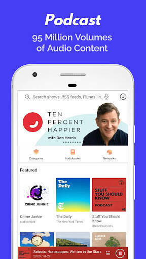 Screenshot From Our Podcast Player App - Castbox Review