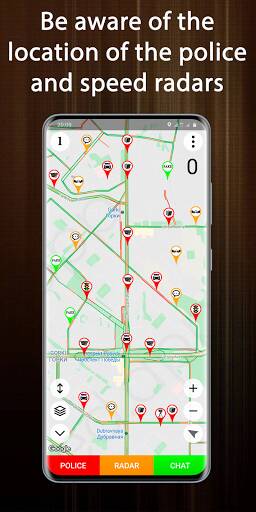 Screenshot From Our Police Detector - Speed Radar Review