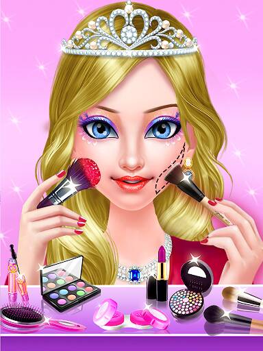 Screenshot From Our Princess Makeup Salon Game Review