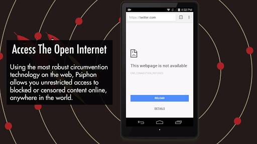 Screenshot From Our Psiphon Pro Review