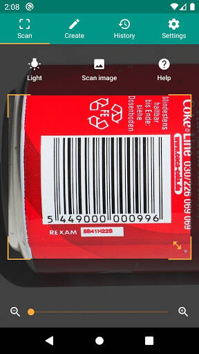 Screenshot From Our QR & Barcode Reader Review