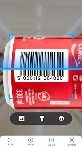 Screenshot From Our QR Code Scanner & Scanner App Review