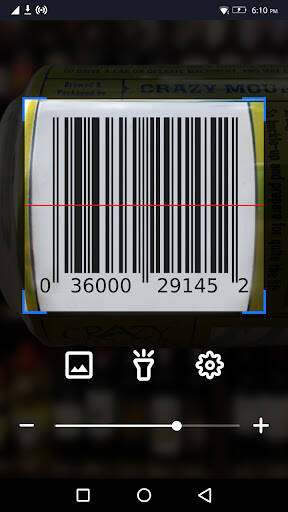 Screenshot From Our QR Scanner - Barcode Reader Review