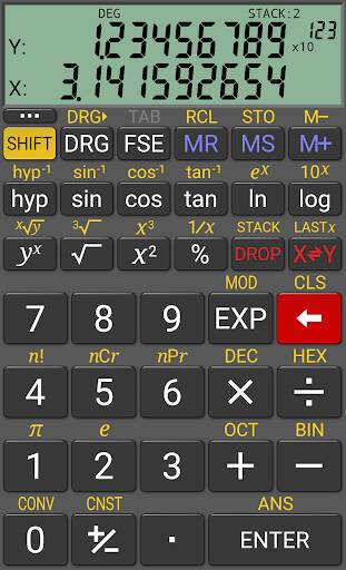 Screenshot From Our RealCalc Scientific Calculator Review