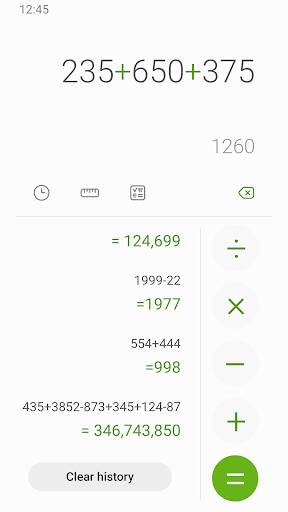 Screenshot From Our Samsung Calculator Review