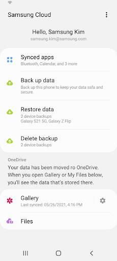 Screenshot From Our Samsung Cloud for Wear OS Review