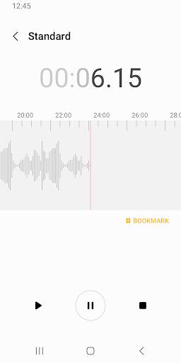 Screenshot From Our Samsung Voice Recorder Review