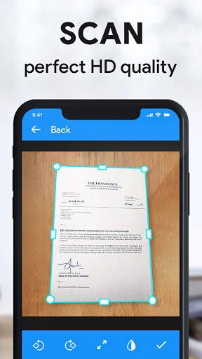 Screenshot From Our Scanner App- Scan PDF Document Review