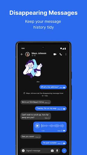 Screenshot From Our Signal Private Messenger Review