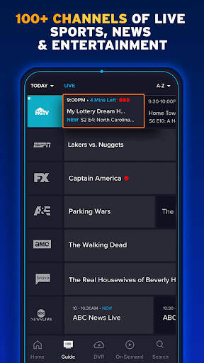 Screenshot From Our Sling TV: Live TV + Freestream Review