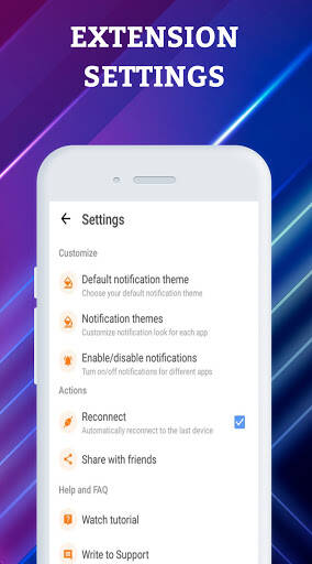 Screenshot From Our Smart Watch app - BT notifier Review