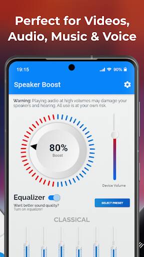 Screenshot From Our Speaker Volume - Sound Booster Review
