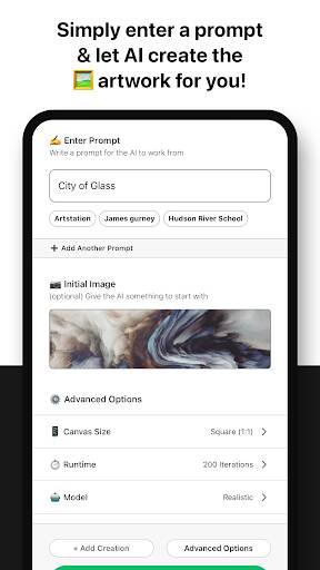 Screenshot From Our starryai - Create AI Art Review
