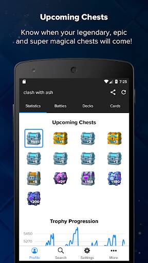 Screenshot From Our Stats Royale for Clash Royale Review