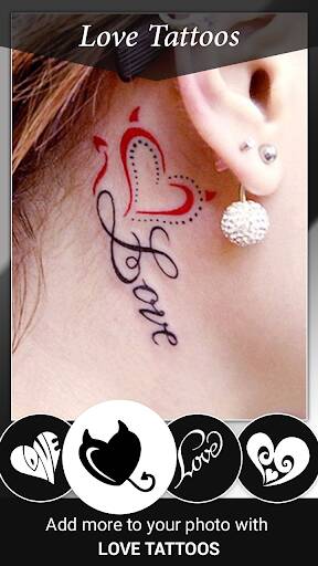 Screenshot From Our Tattoo Name On My Photo Editor Review