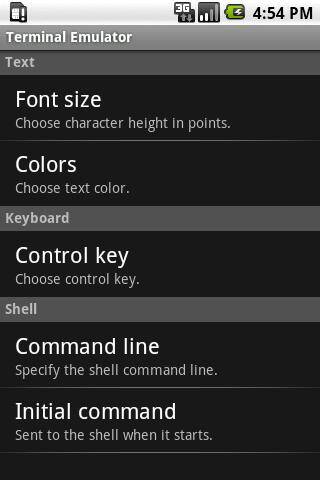 Screenshot From Our Terminal Emulator for Android Review