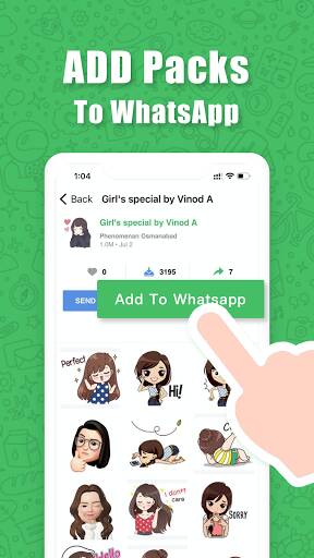 Screenshot From Our TextSticker 2023 WAStickerApps Review