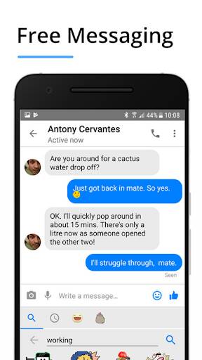Screenshot From Our The Messenger for Messages Review