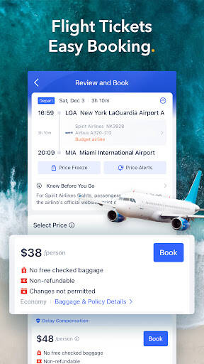 Screenshot From Our Trip.com: Book Flights, Hotels Review