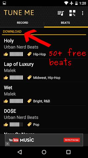 Screenshot From Our Tune Me Review