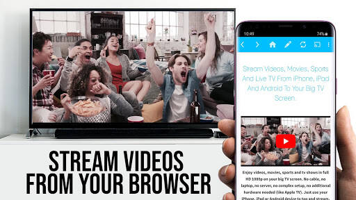 Screenshot From Our TV Cast for Samsung TV Review