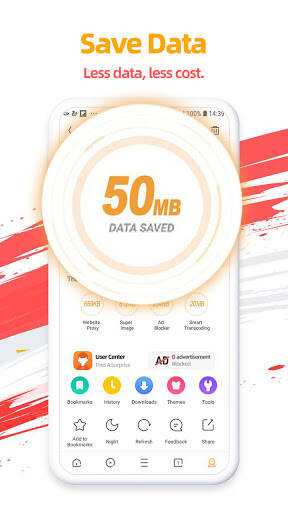 Screenshot From Our UC Browser-Safe, Fast, Private Review