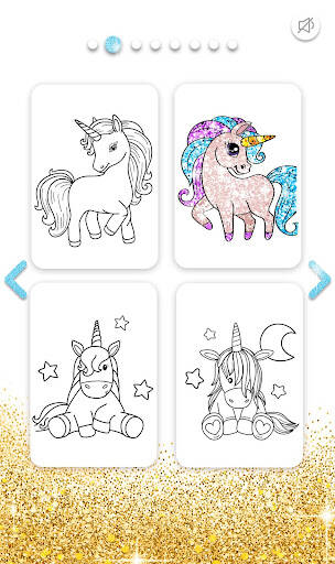 Screenshot From Our Unicorn Coloring Book Glitter Review