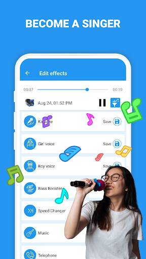 Screenshot From Our Voice Changer - Audio Effects Review