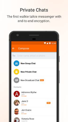 Screenshot From Our Voxer Walkie Talkie Messenger Review