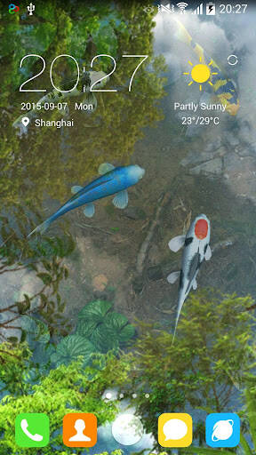 Screenshot From Our Water Garden Live Wallpaper Review