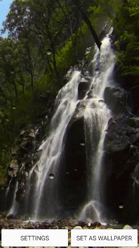 Screenshot From Our Waterfall Live Wallpaper Review