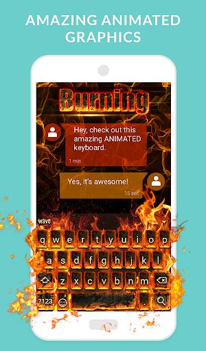 Screenshot From Our Wave Animated Keyboard Emoji Review