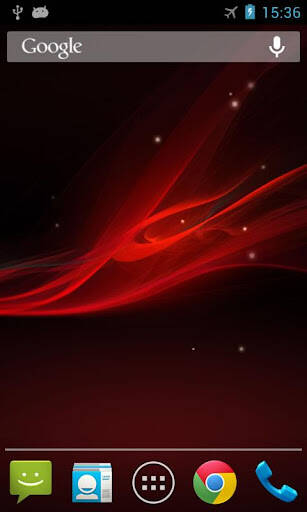 Screenshot From Our Wave Z Live Wallpaper Review