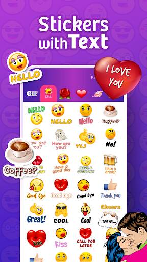 Screenshot From Our WhatsLov Stickers (WASticker) Review